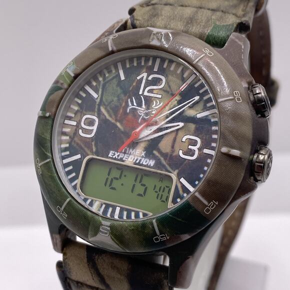 Timex Expedition Indiglo Mens Real Tree Hunting Watch New Battery main image 5